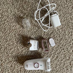 Used Braun Silk Epil 9 Wide Head  Smooth Skin Shave Trimmer And Epilator